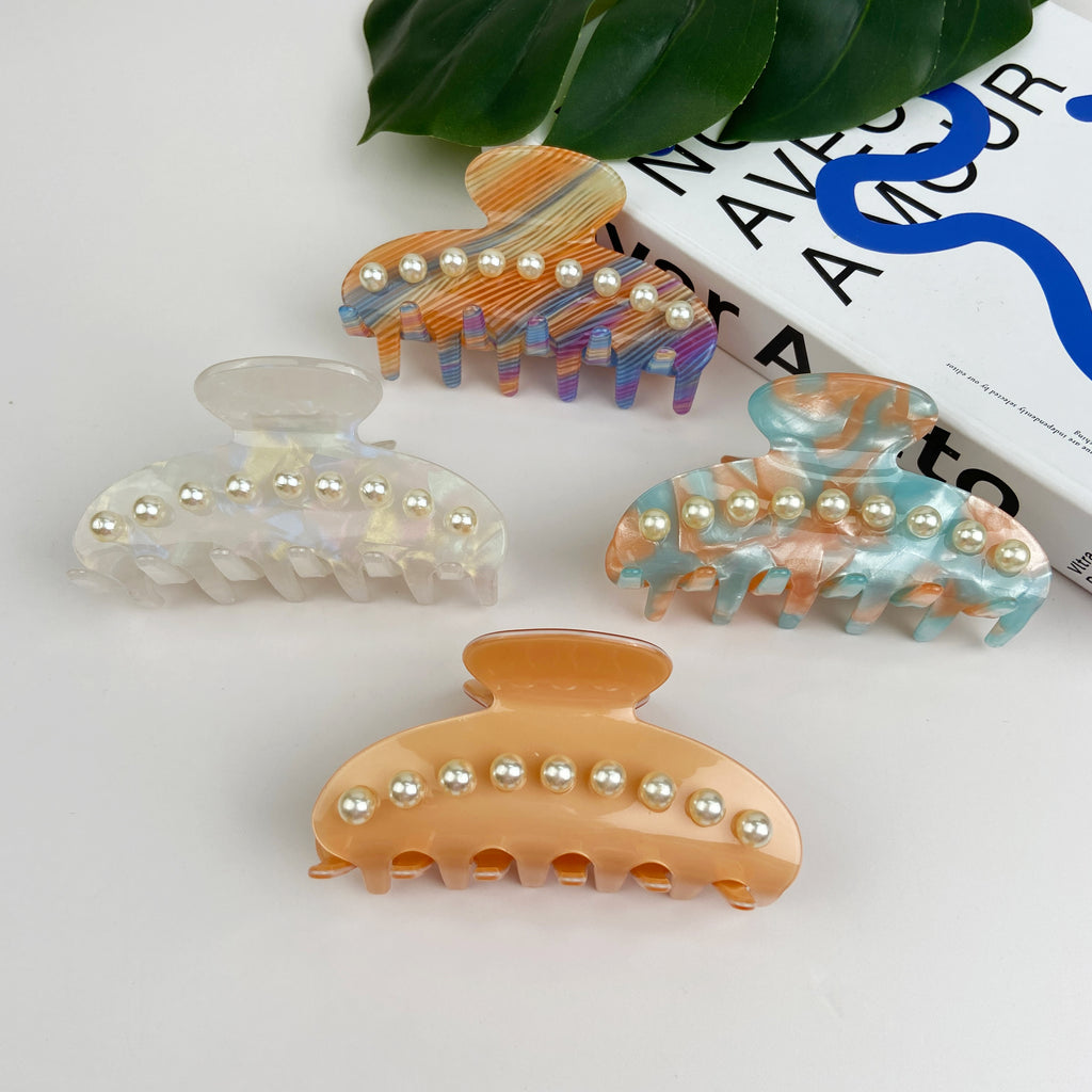 Simple Elegant Pearl Hair Clip