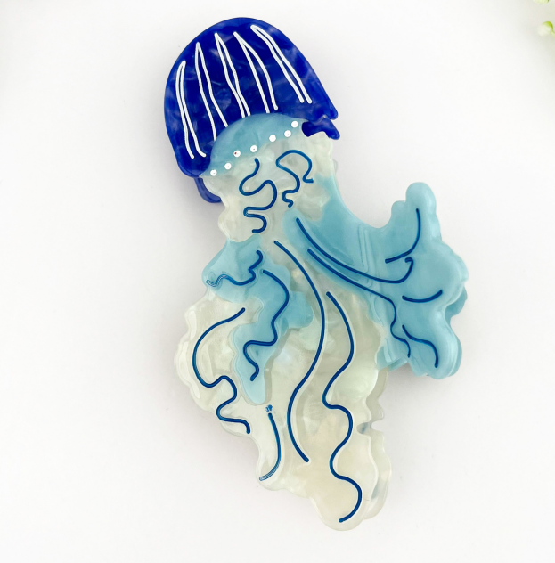Jellyfish Series Barrettes Loose Clip Updo Shark Clip