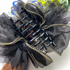 Cloud Sequin Seersucker Hair Clip