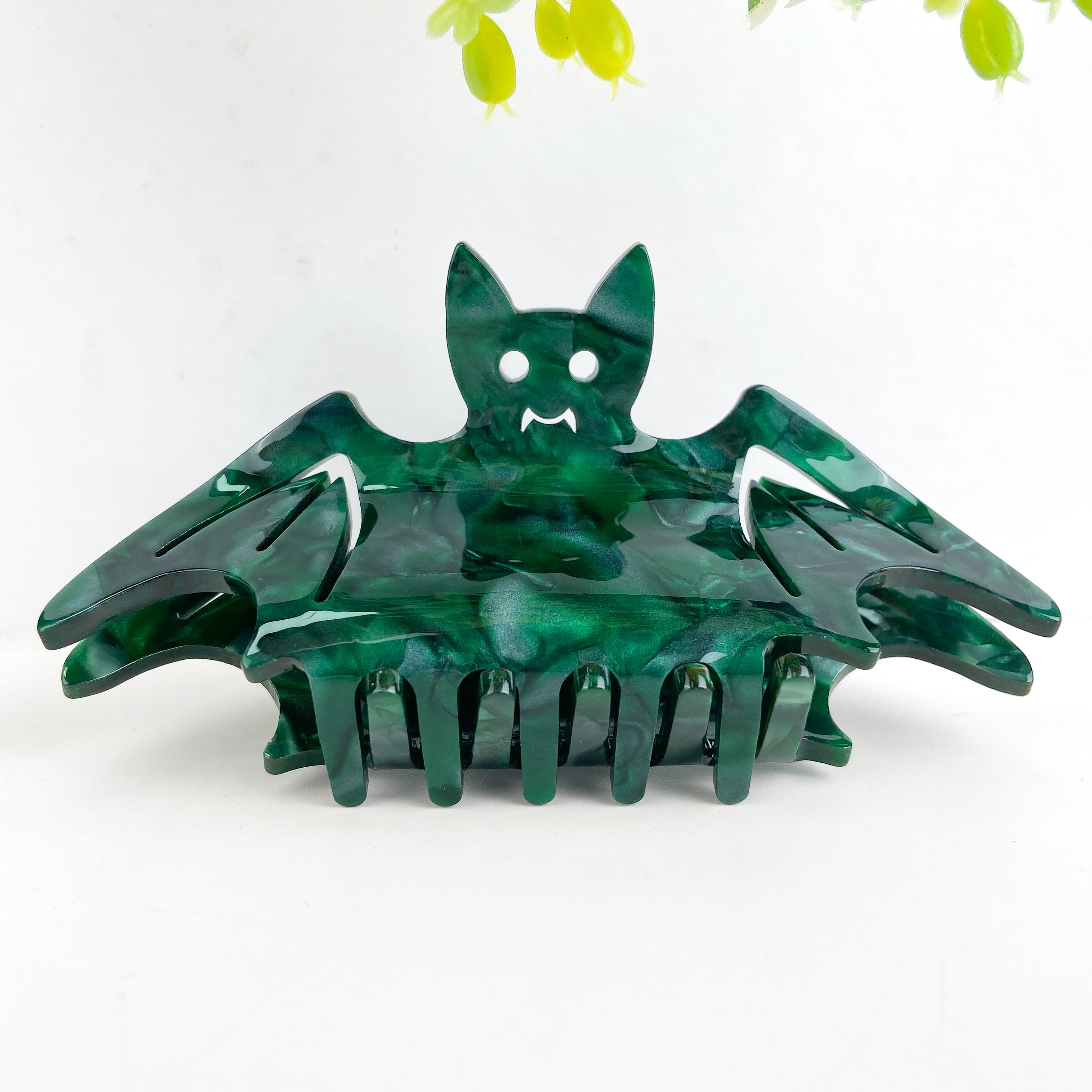 Square Bat Hair Clip Halloween