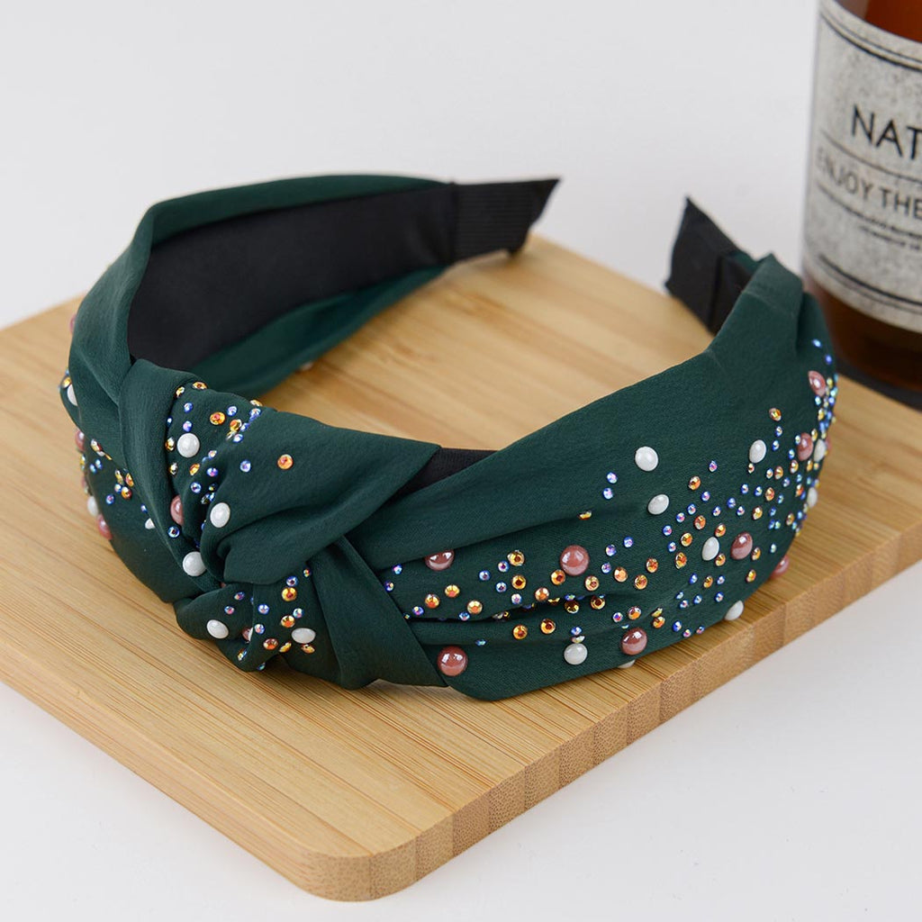 Knotted Rhinestone Hair Band