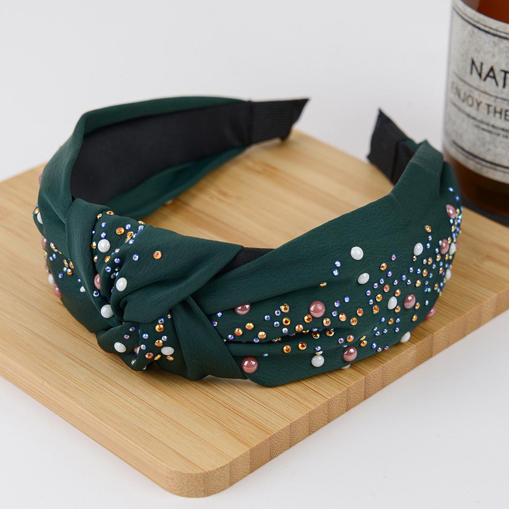 Knotted Rhinestone Hair Band