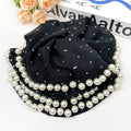 Soft Gypsophila Pearl Hair Tie