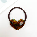 Acetate love hair tie spring sweet hair ties