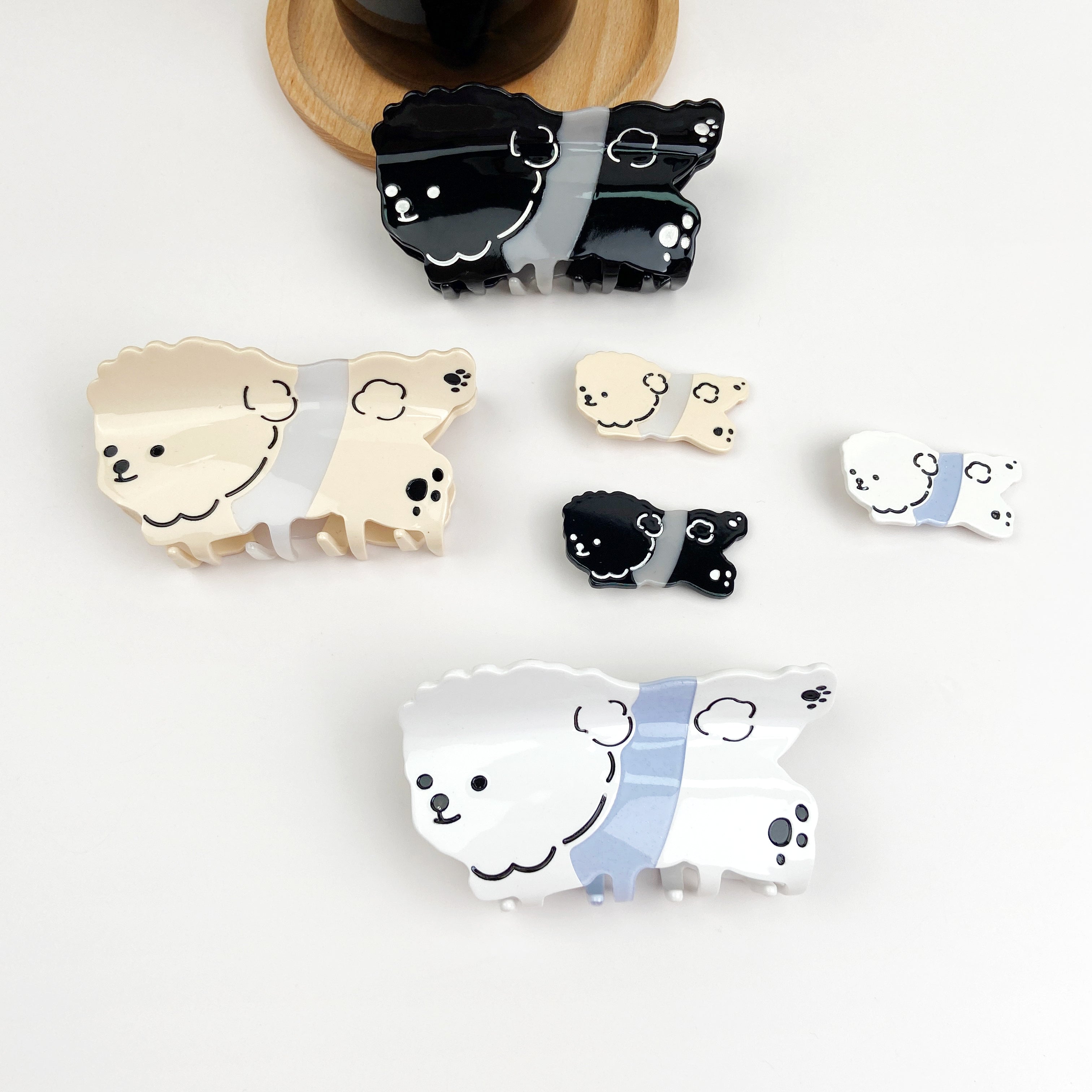Acetate Cute Cartoon Animal Hair Clips Duckbill cilps