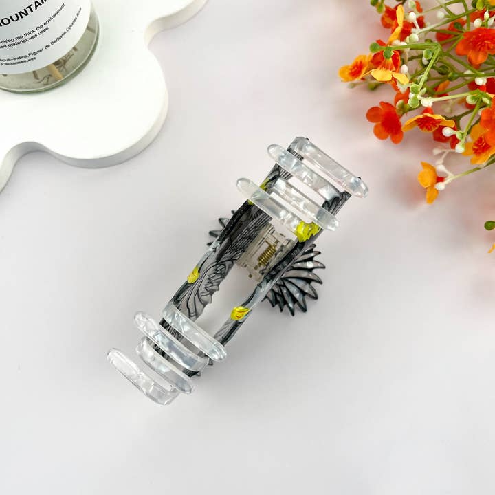 Fun Eagle Cow Crystal Barrettes Updo Shark Clip