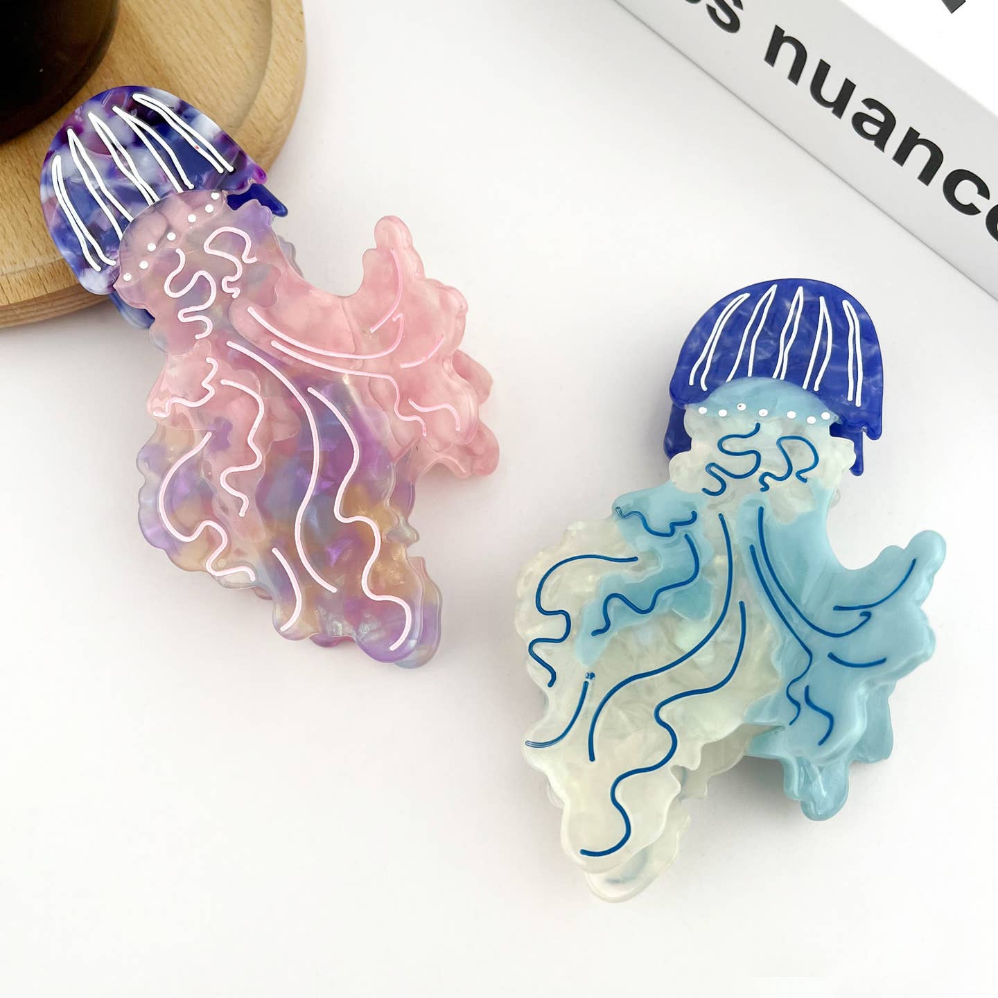 Jellyfish Series Barrettes Loose Clip Updo Shark Clip
