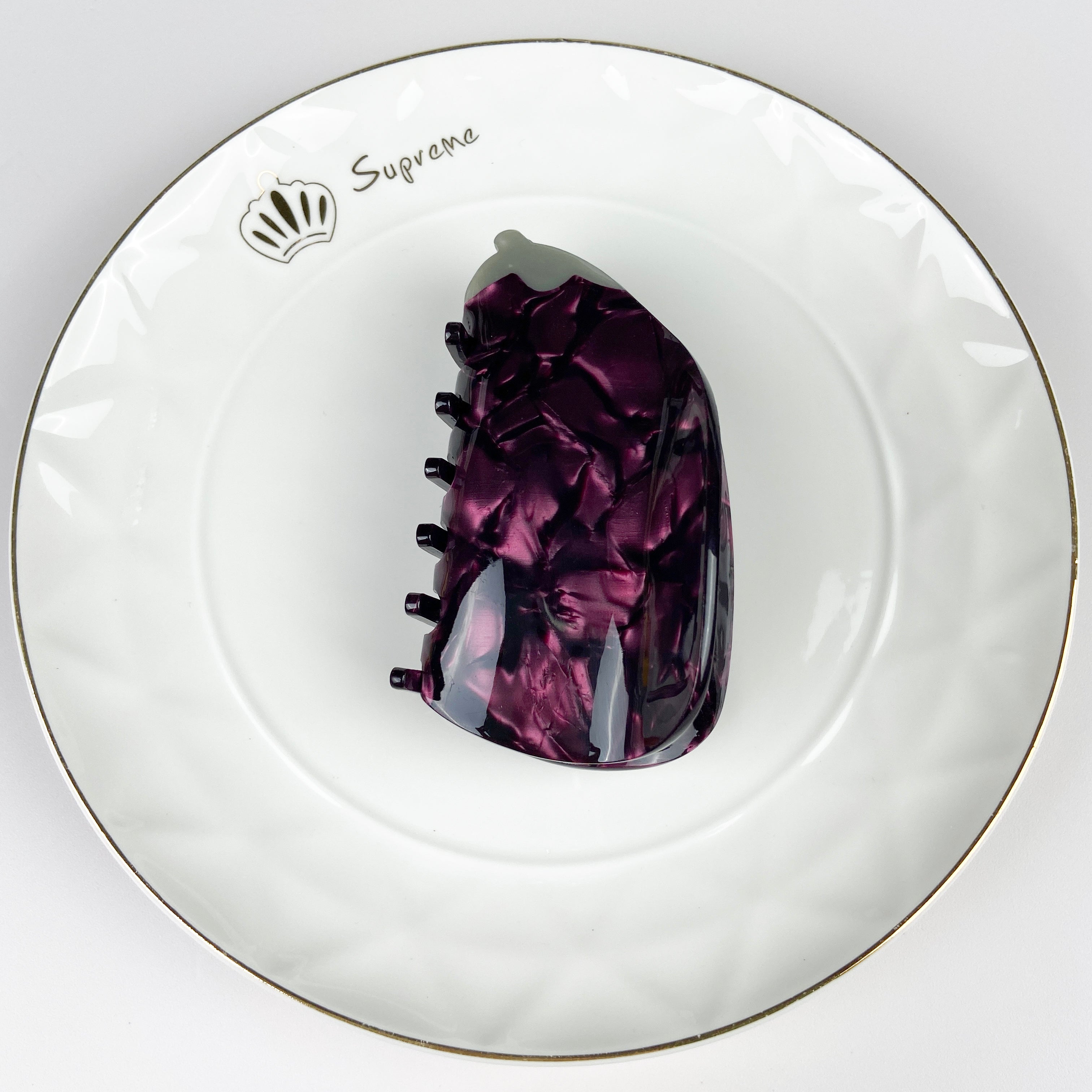 Vegetable Clamp Cherry Apple Shark Clamp Light Luxury Hair Claw Clip