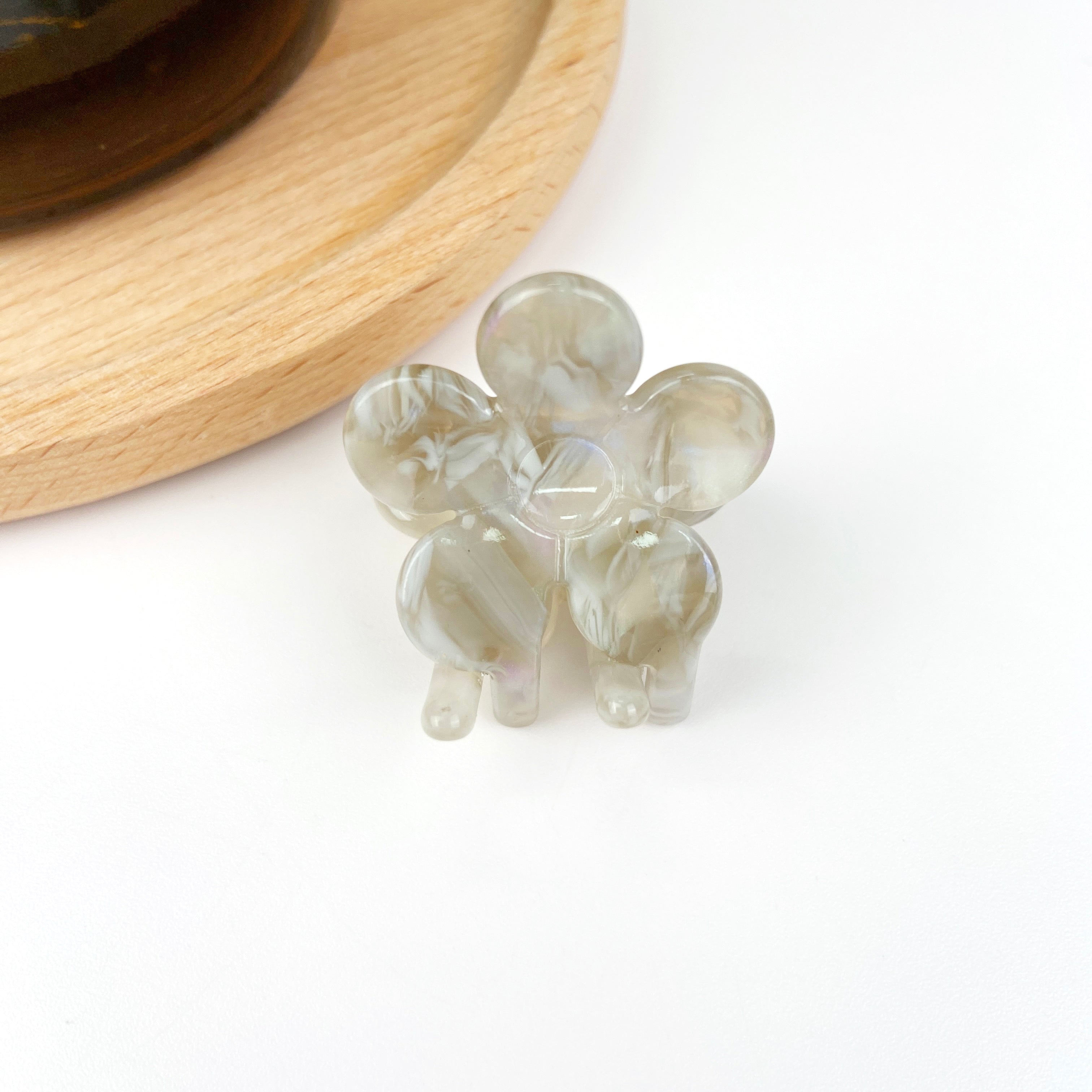Acetates cute small flower hair clips bangs clip