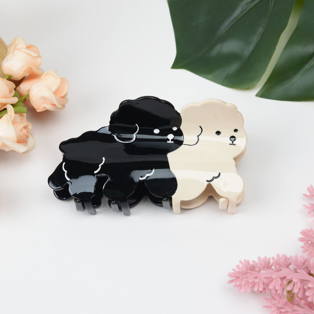 Puppy Grip Niedliche Haarklammer aus Acetat 