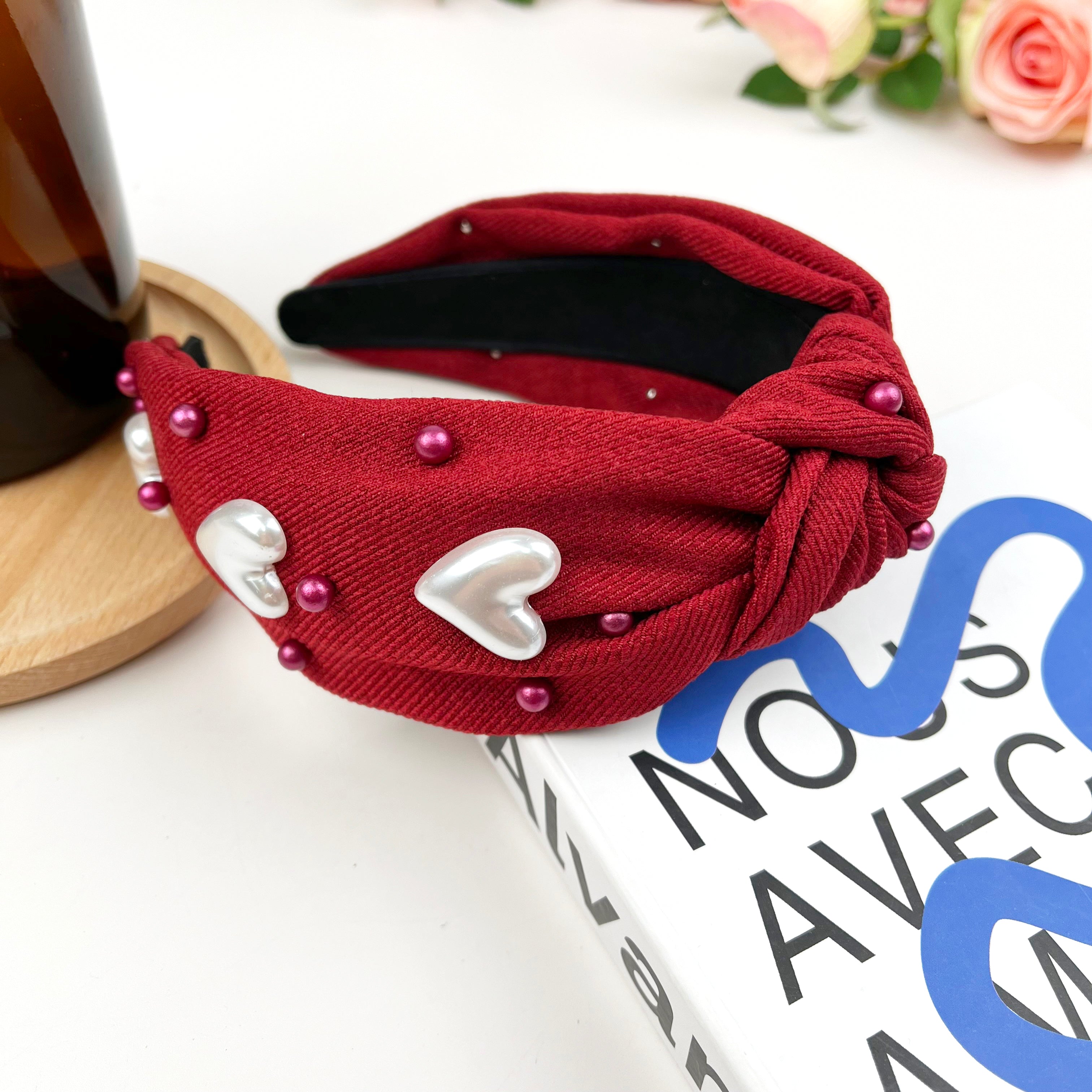 Valentinstag Stirnband Frauen Liebe Perle Stirnband 