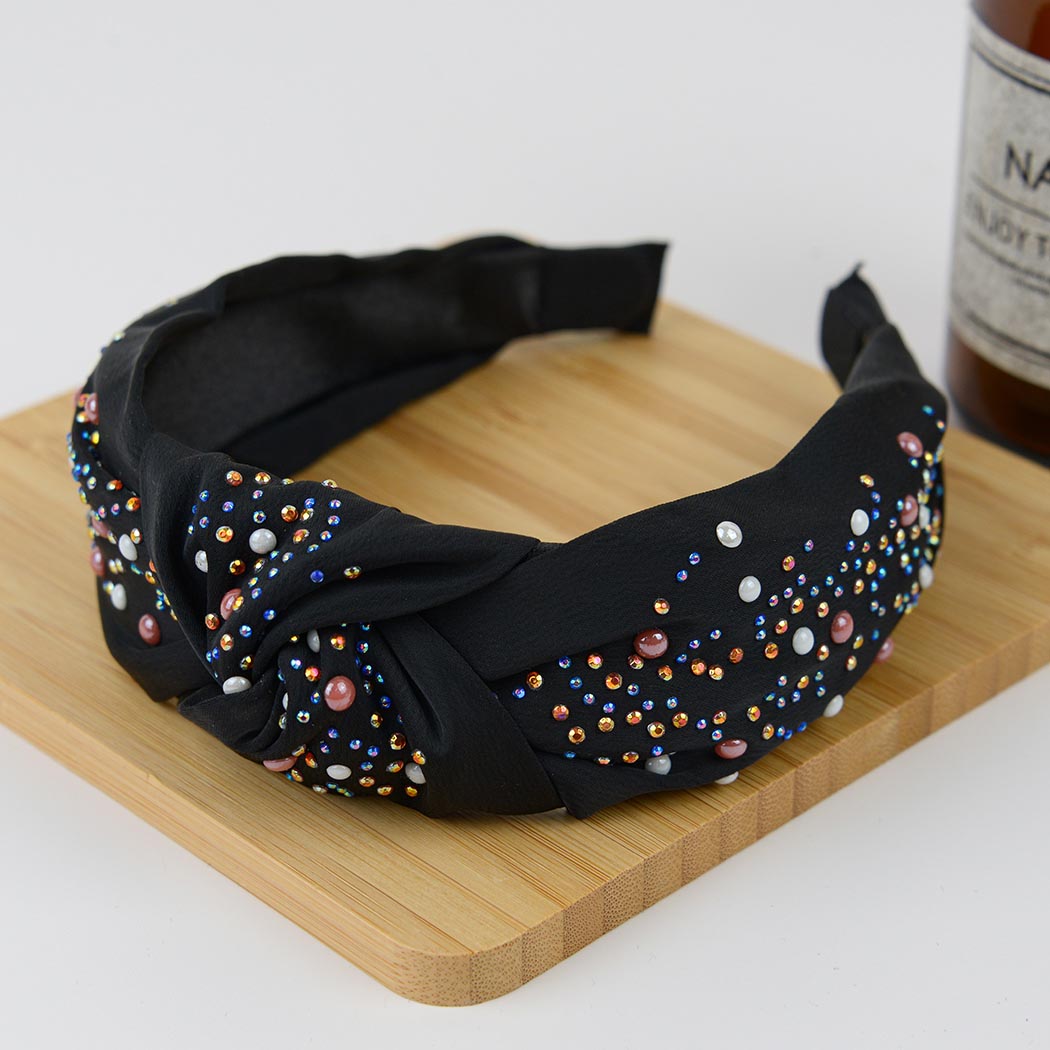 Knotted Rhinestone Hair Band