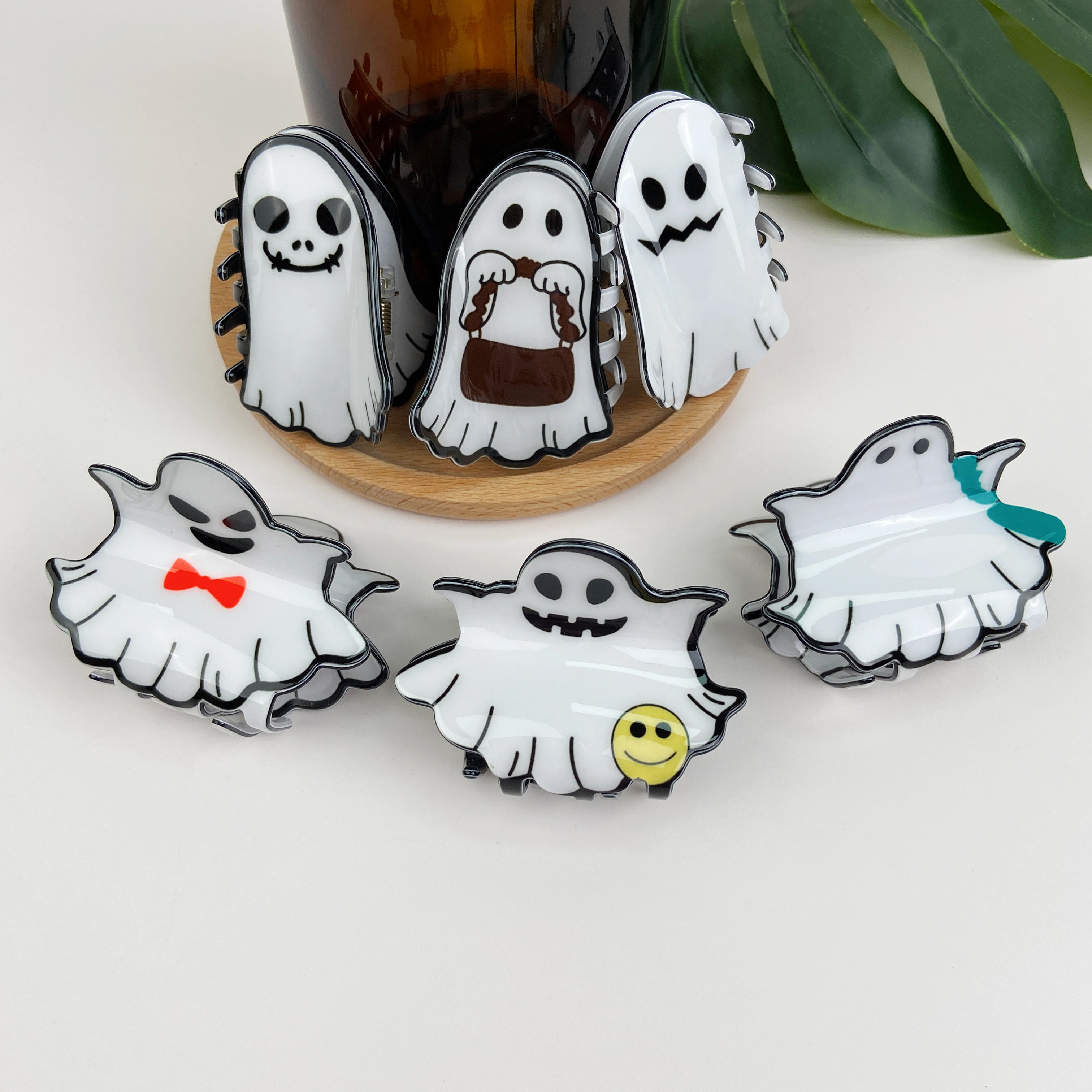 halloween ghost hair clip