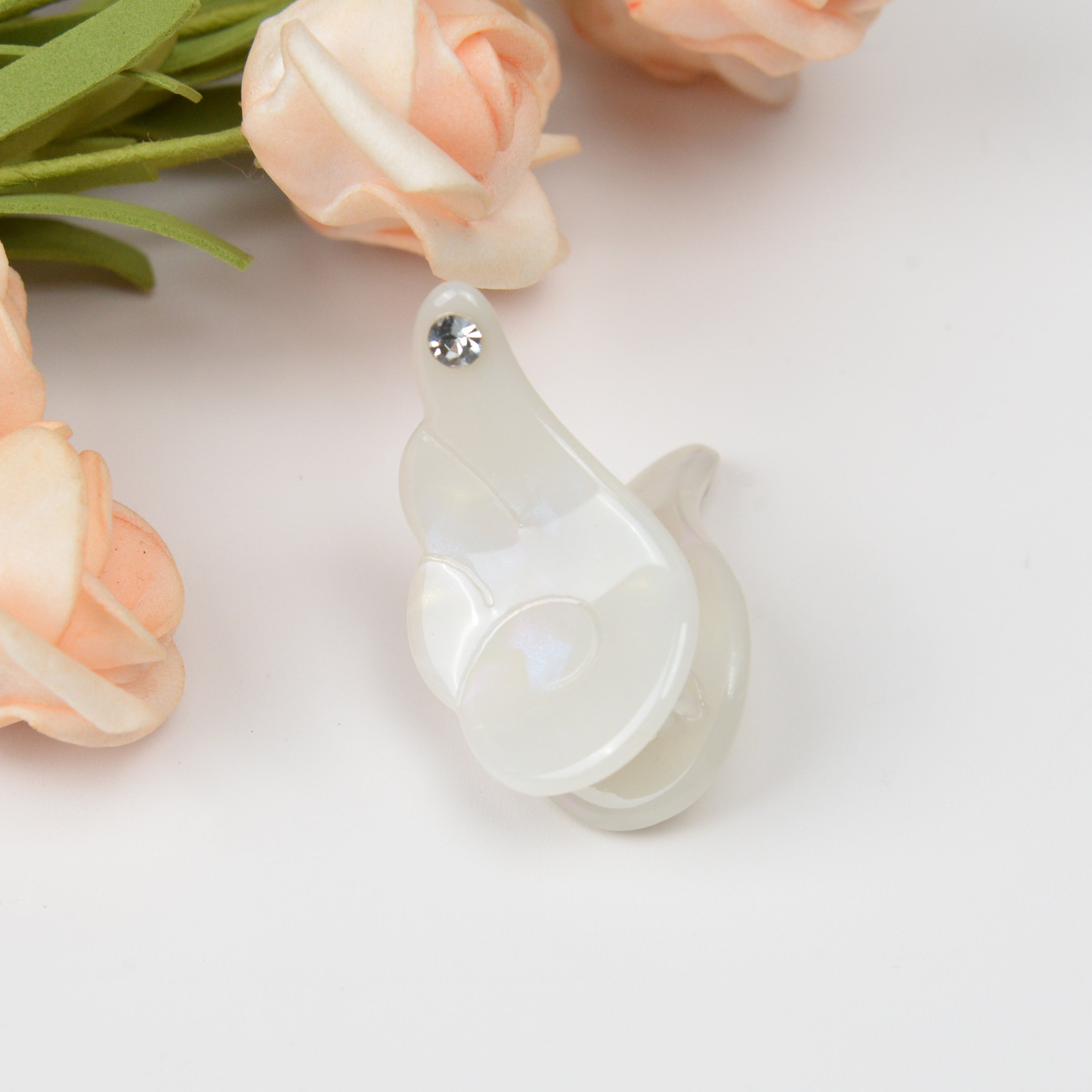 Cute Rhinestone Angel Wings Hair Clips