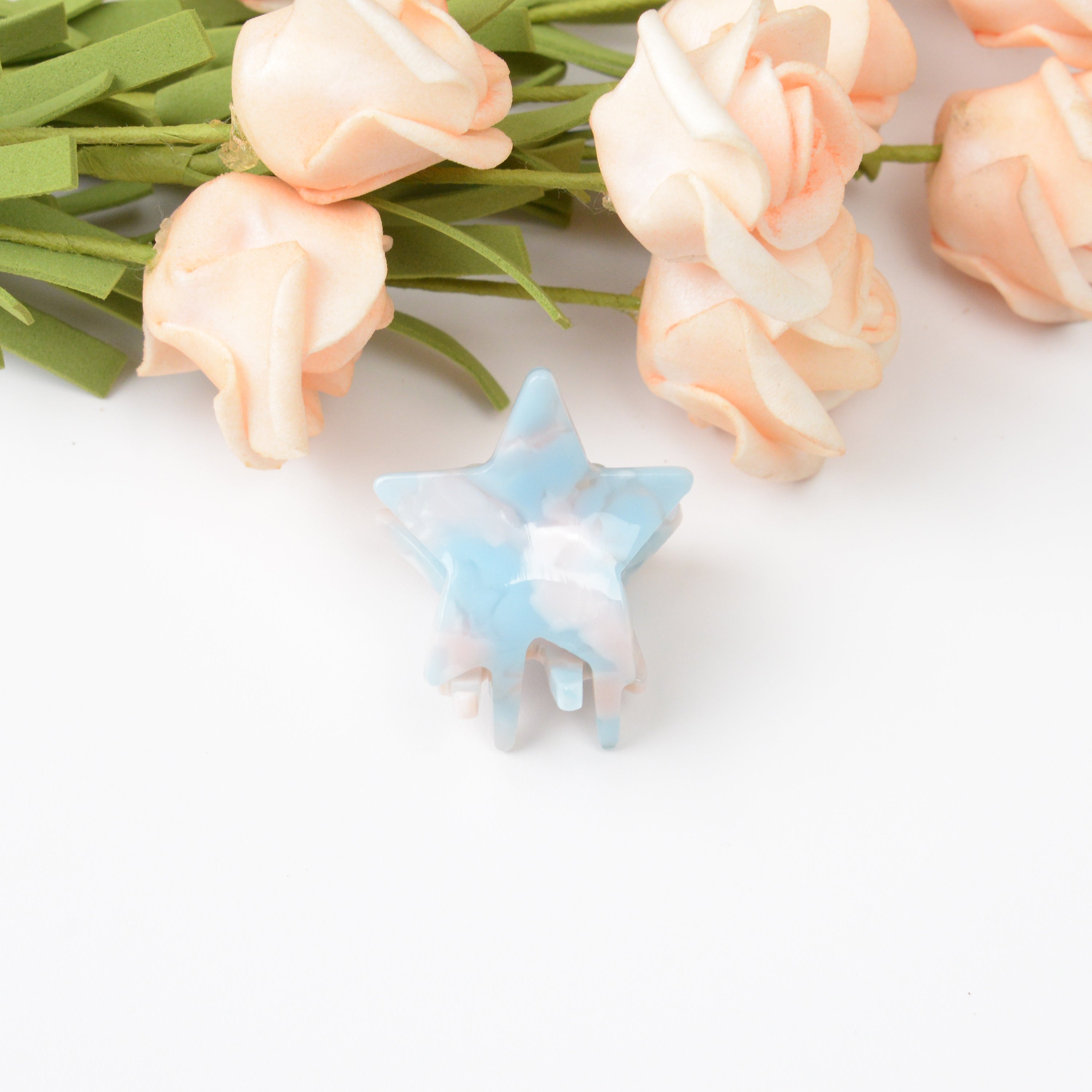 Mini Star Acetate Cute Hair Clip 1.1"