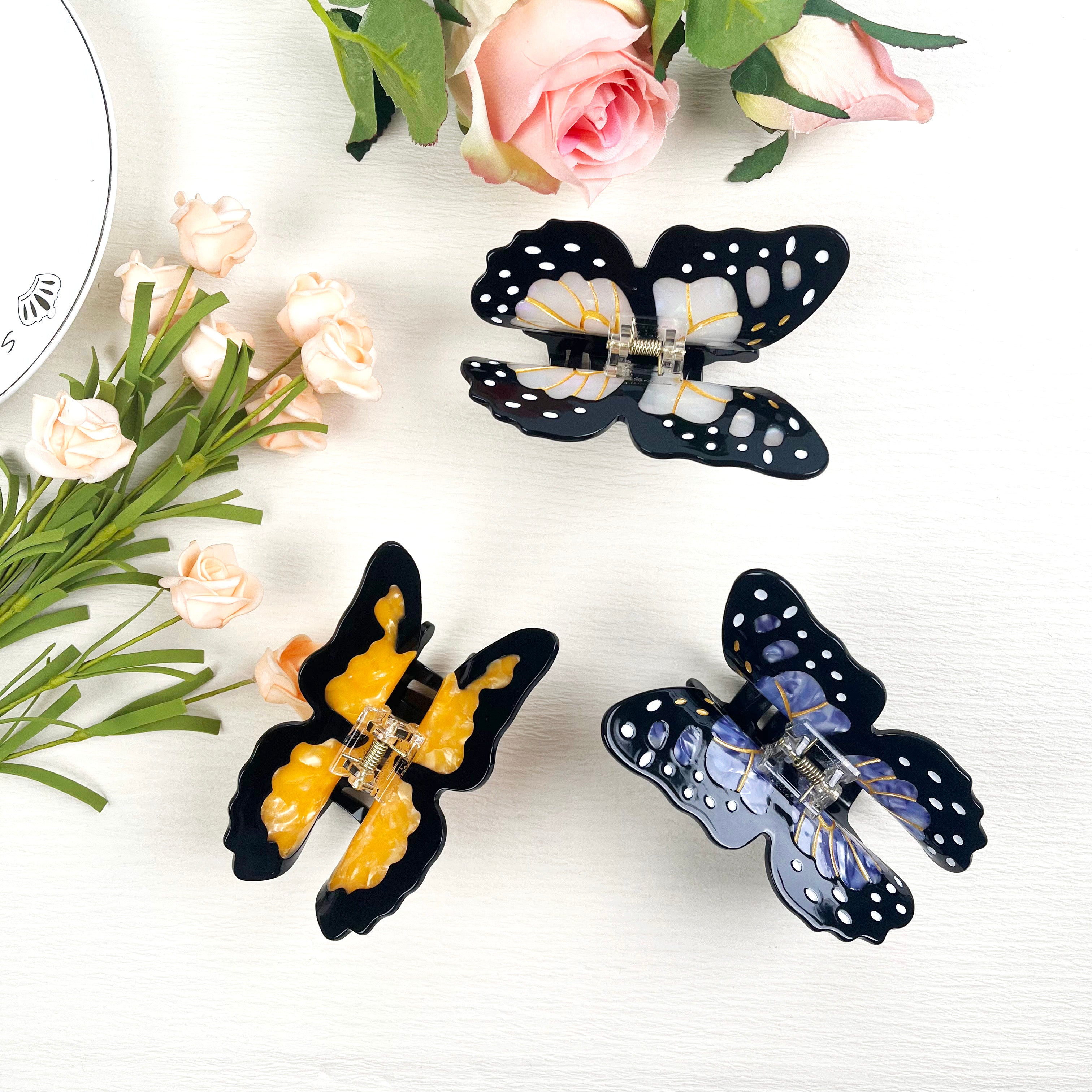 Acetate Butterfly  Claw Clip Animal Hair Clips