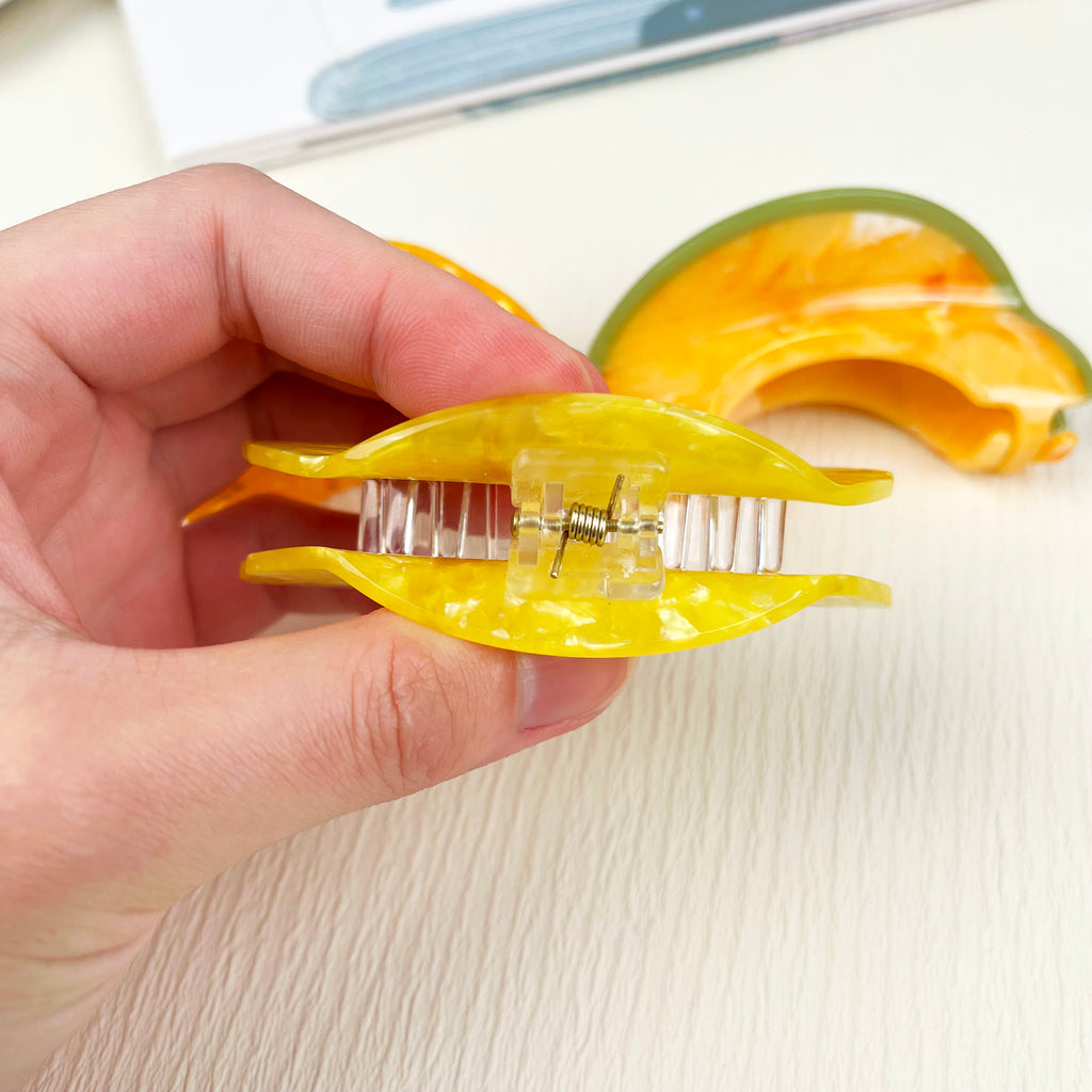 Acetate Orange Banana Hair Clip Fruit Series Claw Clips