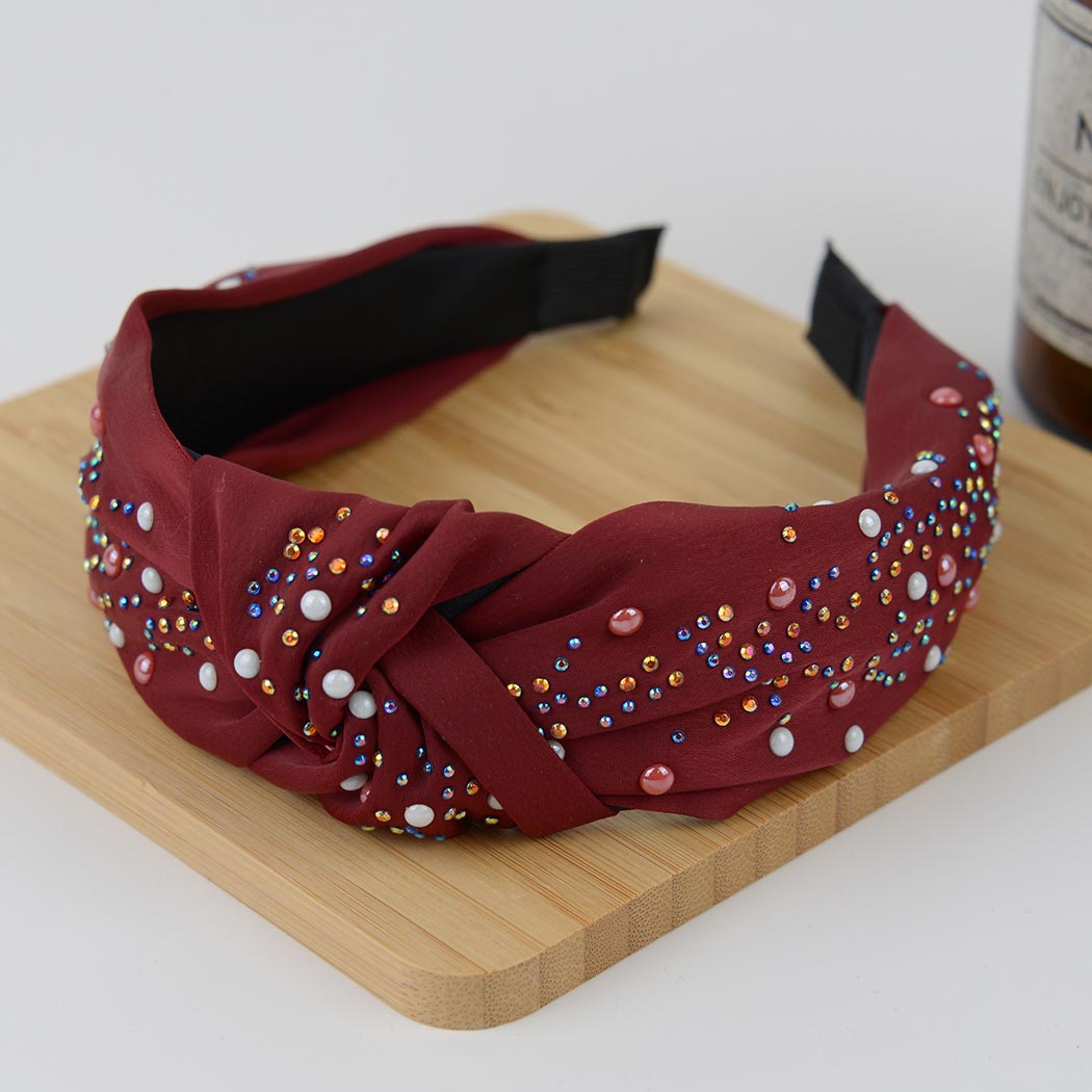 Knotted Rhinestone Hair Band