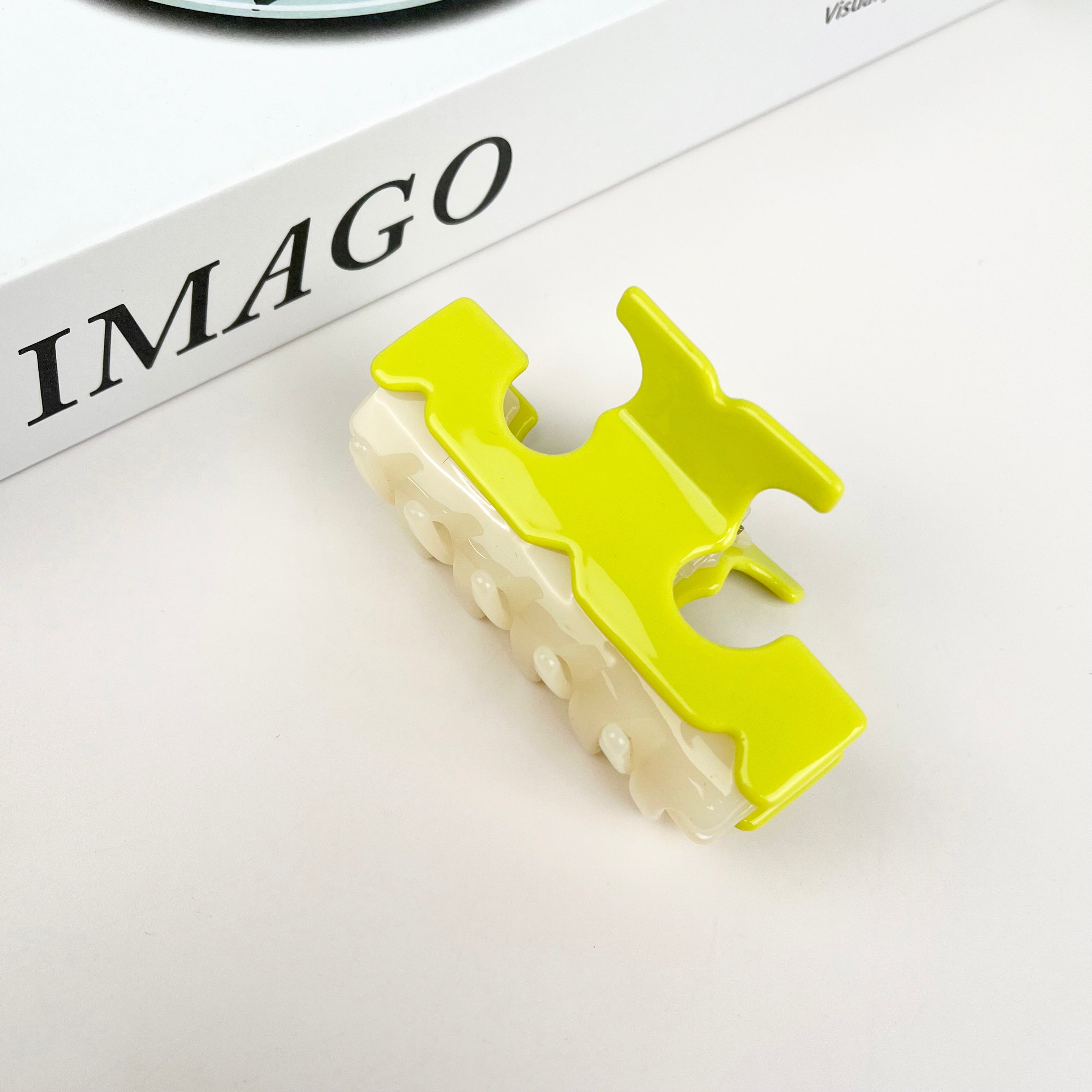 Two-color hair clips rectangular claw clip