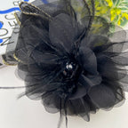 Cloud Sequin Seersucker Hair Clip