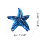 Starfish Barrettes Ocean Half Catch Shark Clip