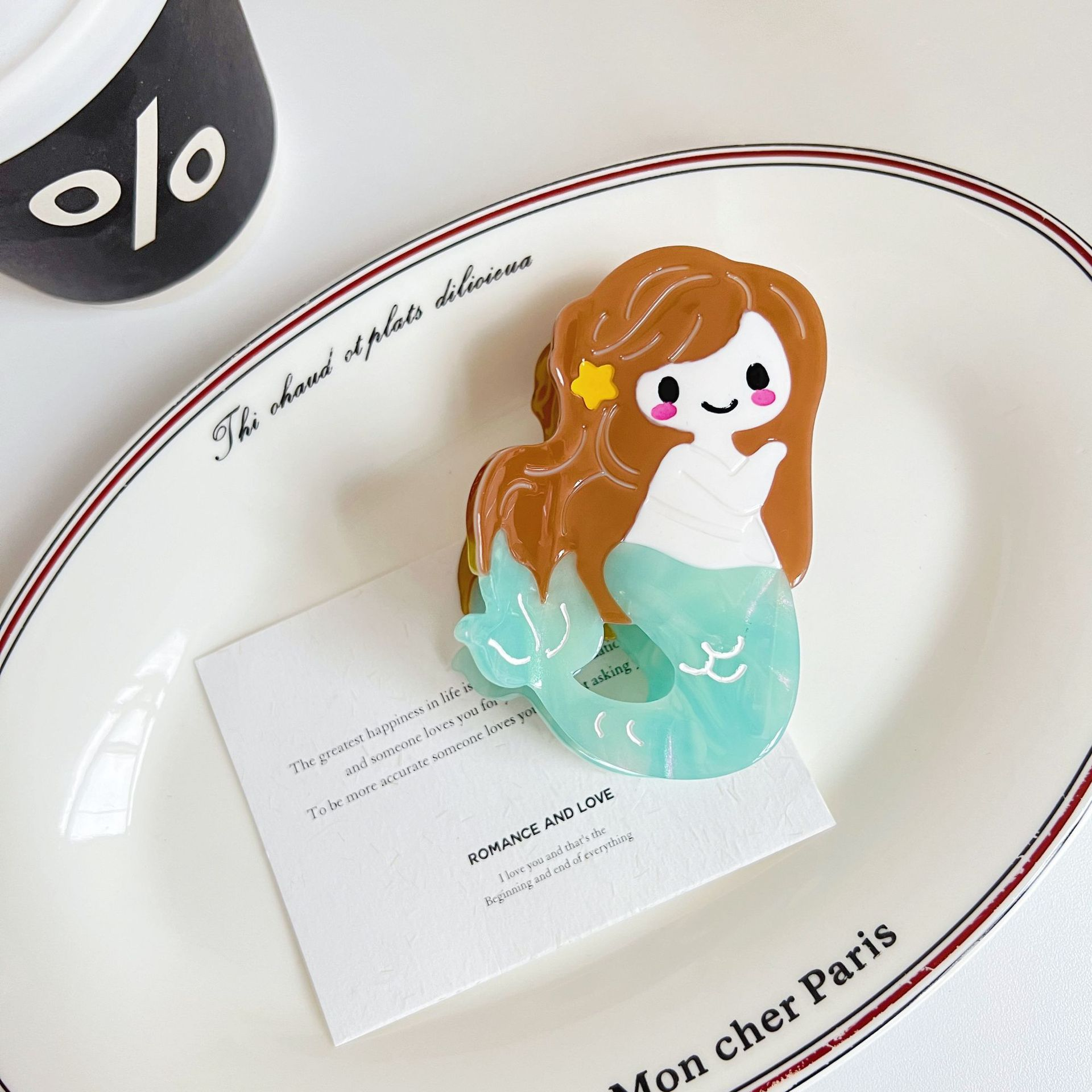 Mermaid Barrettes Half Scratch on the Back of the Head Shark Clip