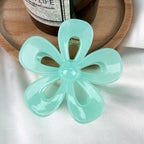 Jelly Flower Hair Clip Frosted Updo Shark Clip Hair