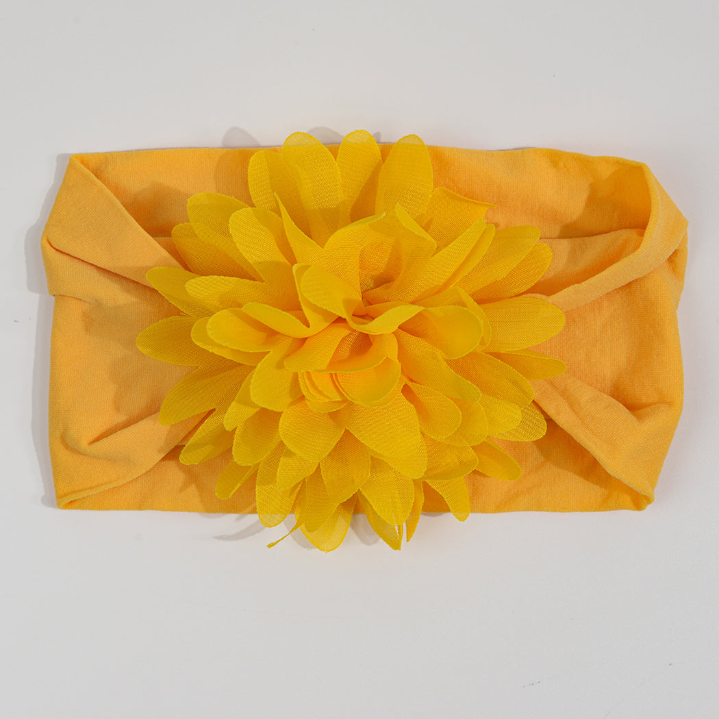 Flower Baby Headwrap Nylon Bow