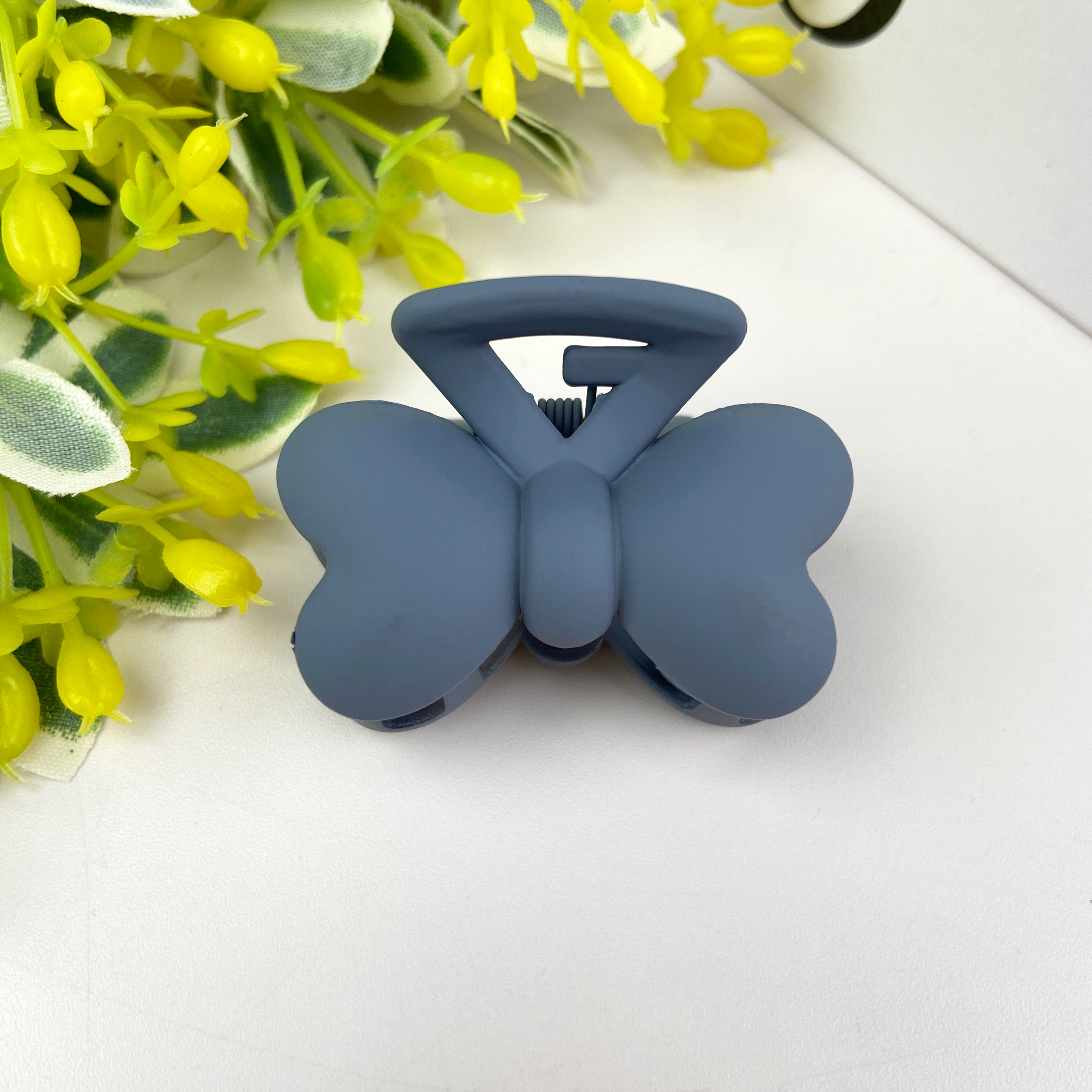 Frosted Simple Small Hair Clip Butterfly Clip