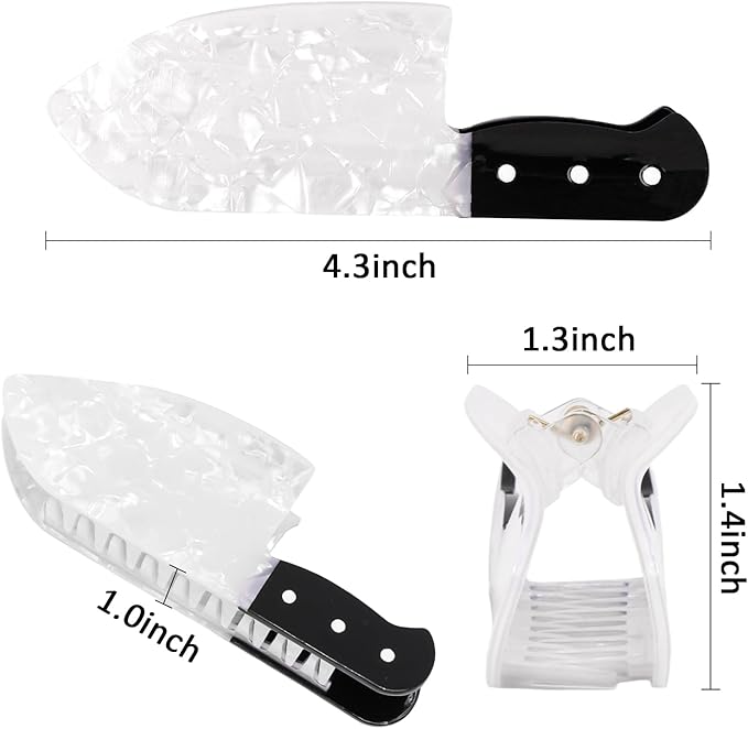 Knife Barrettes Acetic Acid Fringe Hairpin Barrettes
