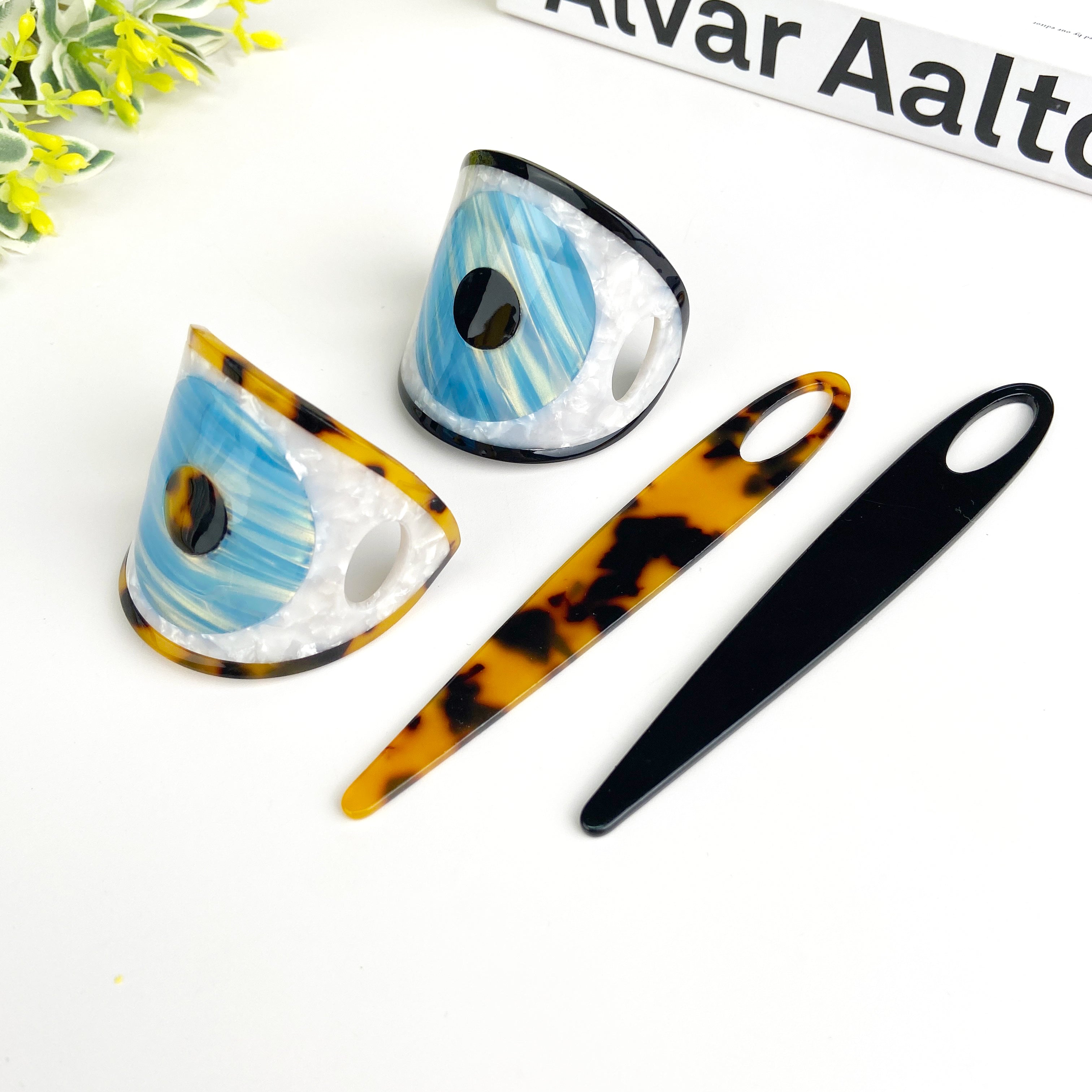 Acetate tortoise shell hairpin