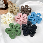Jelly Flower Hair Clip Frosted Updo Shark Clip Hair