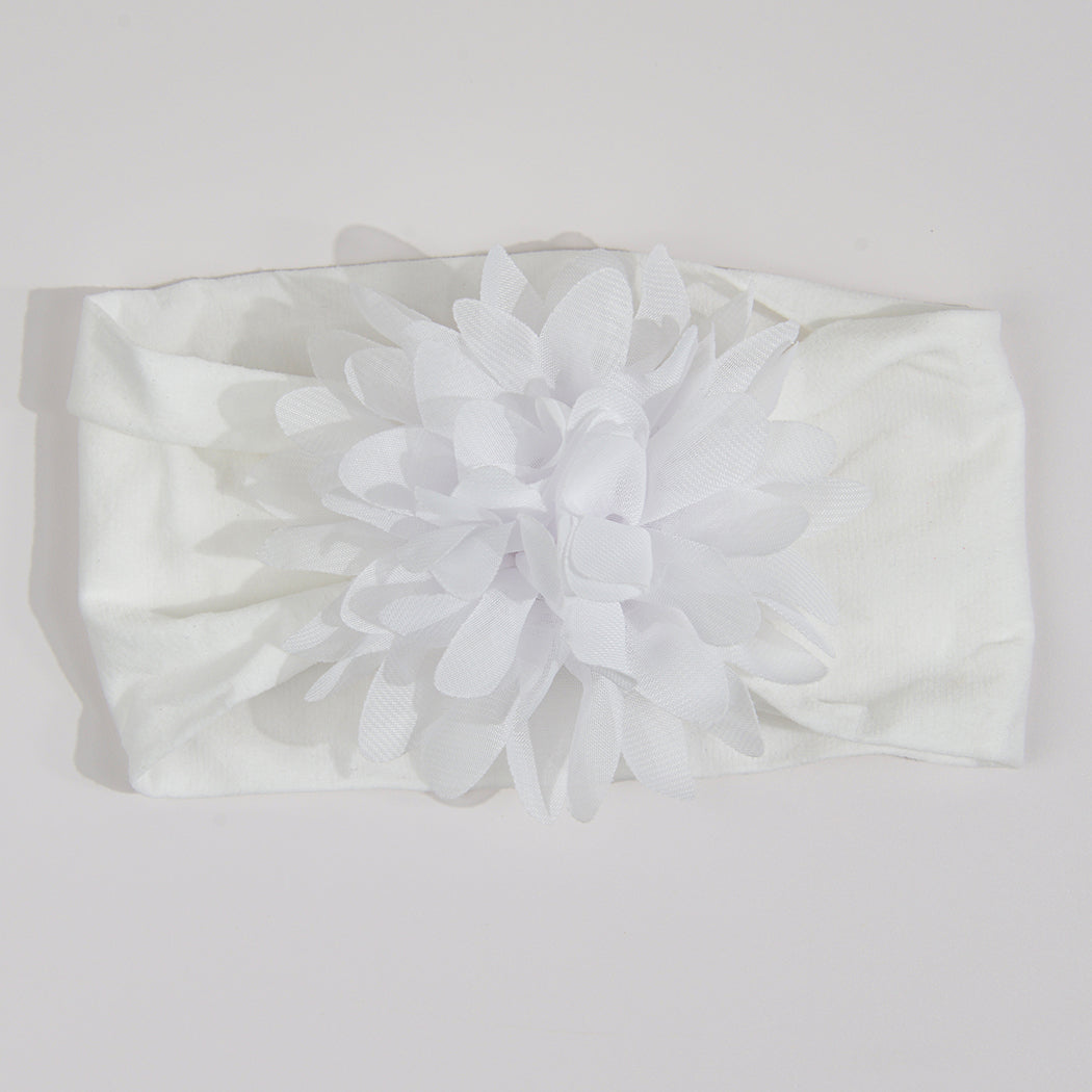Flower Baby Headwrap Nylon Bow