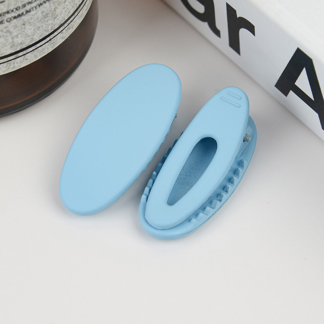 Oval Frosted Duckbill Clip Candy Color