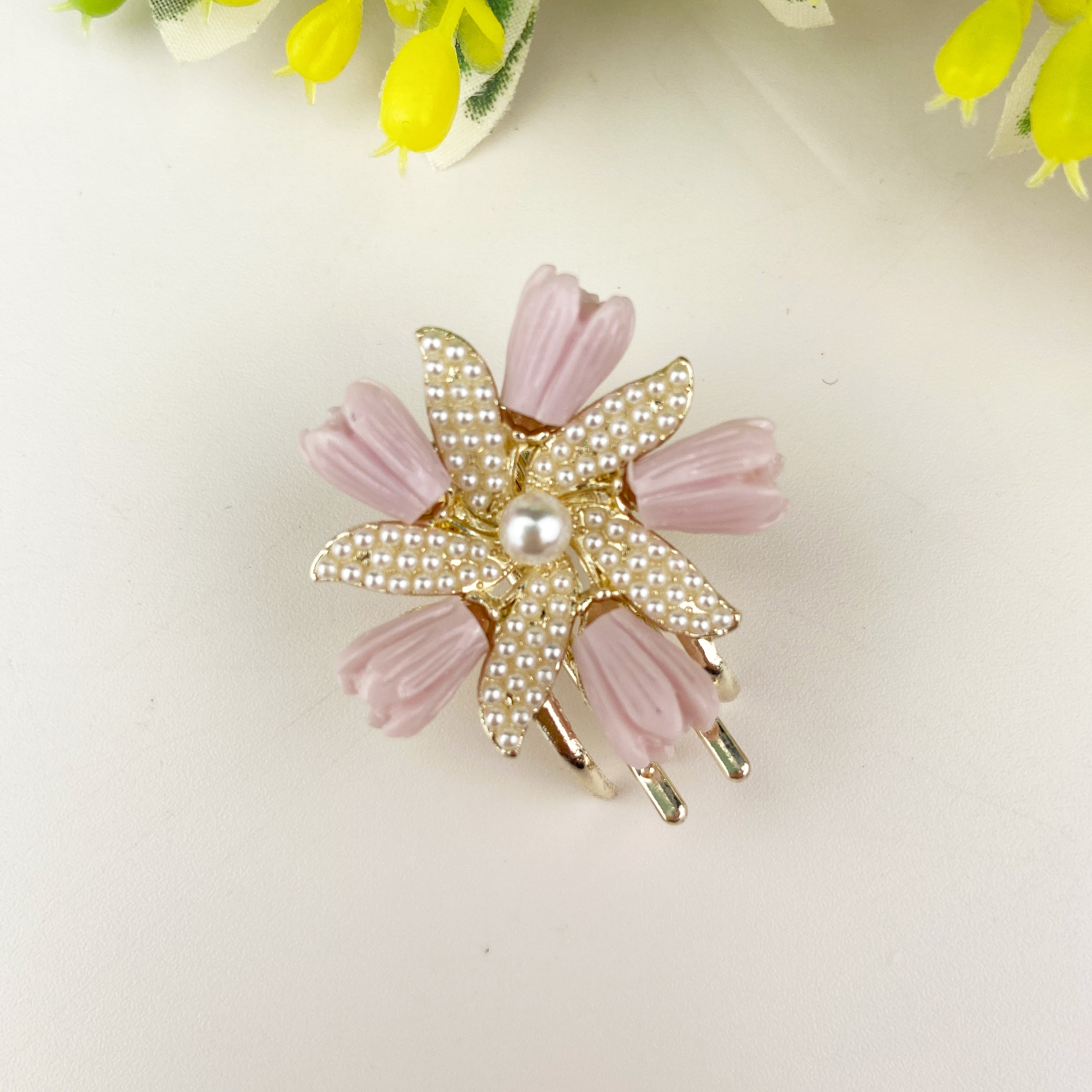 Pearl Flower Hair Clip