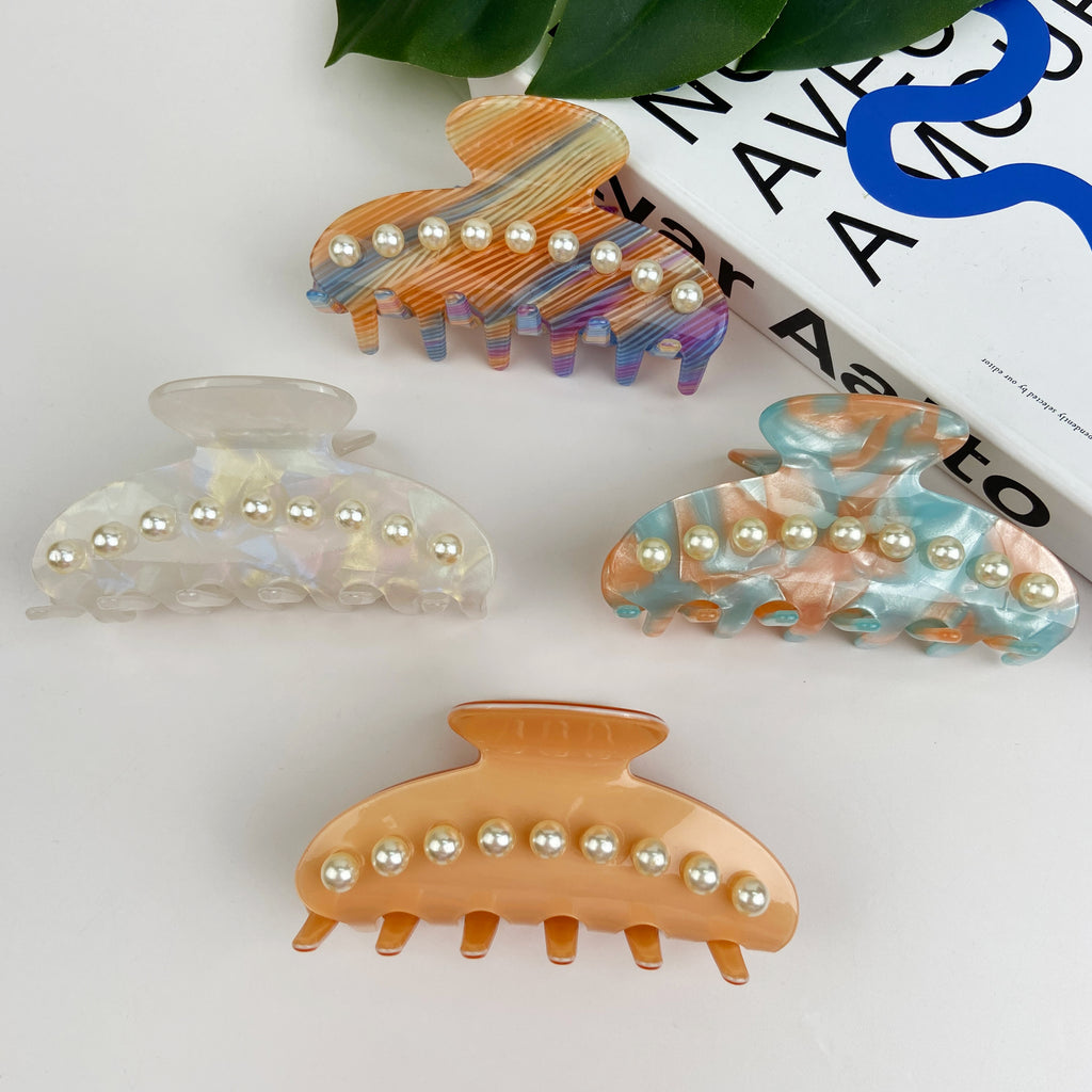 Simple Elegant Pearl Hair Clip