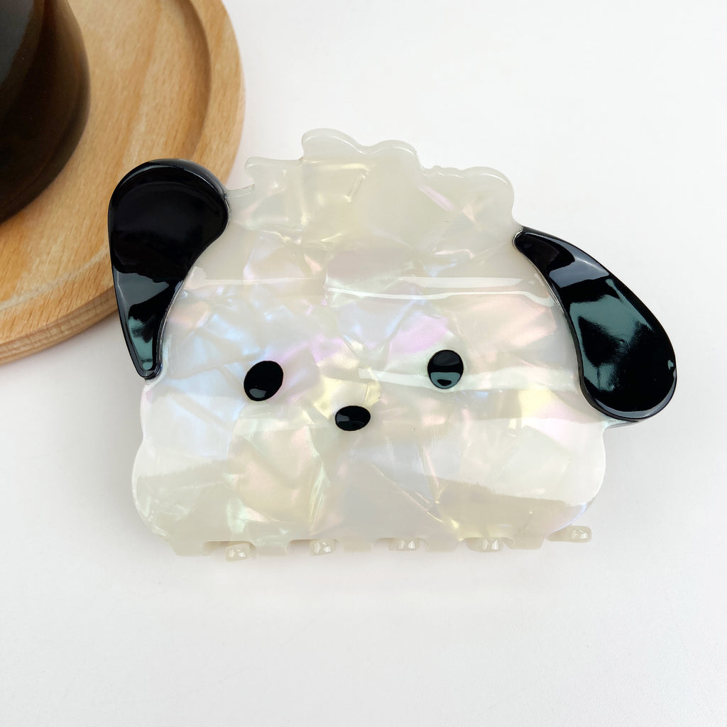 Acetate Cute Cartoon Dog Animal Hair Clips