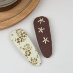 Floral BB Clip Embroidery Water Drop