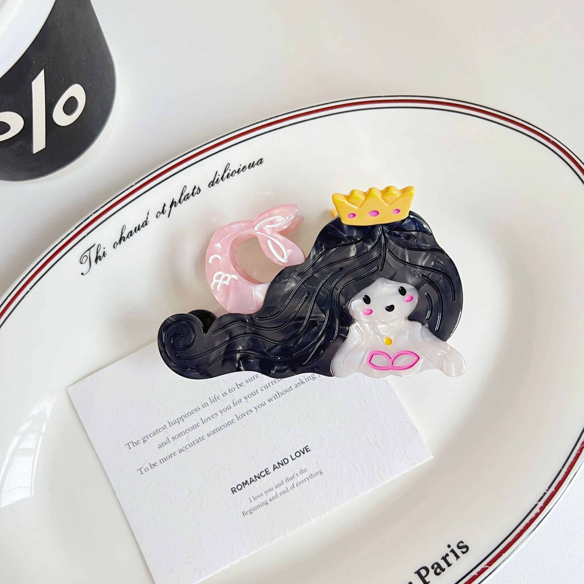 Mermaid Barrettes Half Scratch on the Back of the Head Shark Clip