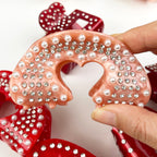 Acetate Love  Heart Hair Clip Diamond-encrusted Clip Valentine's Day
