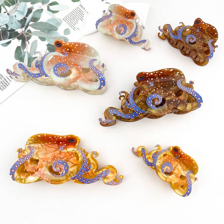 Octopus Grip Ocean Updo Shark Clip