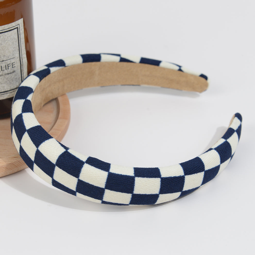 Diadema a cuadros de tablero de ajedrez 