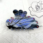 Large Peacock Hair Clips Animal Claw Clip Valentine's Day
