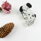 Cute spotted puppy cute hair claw clip