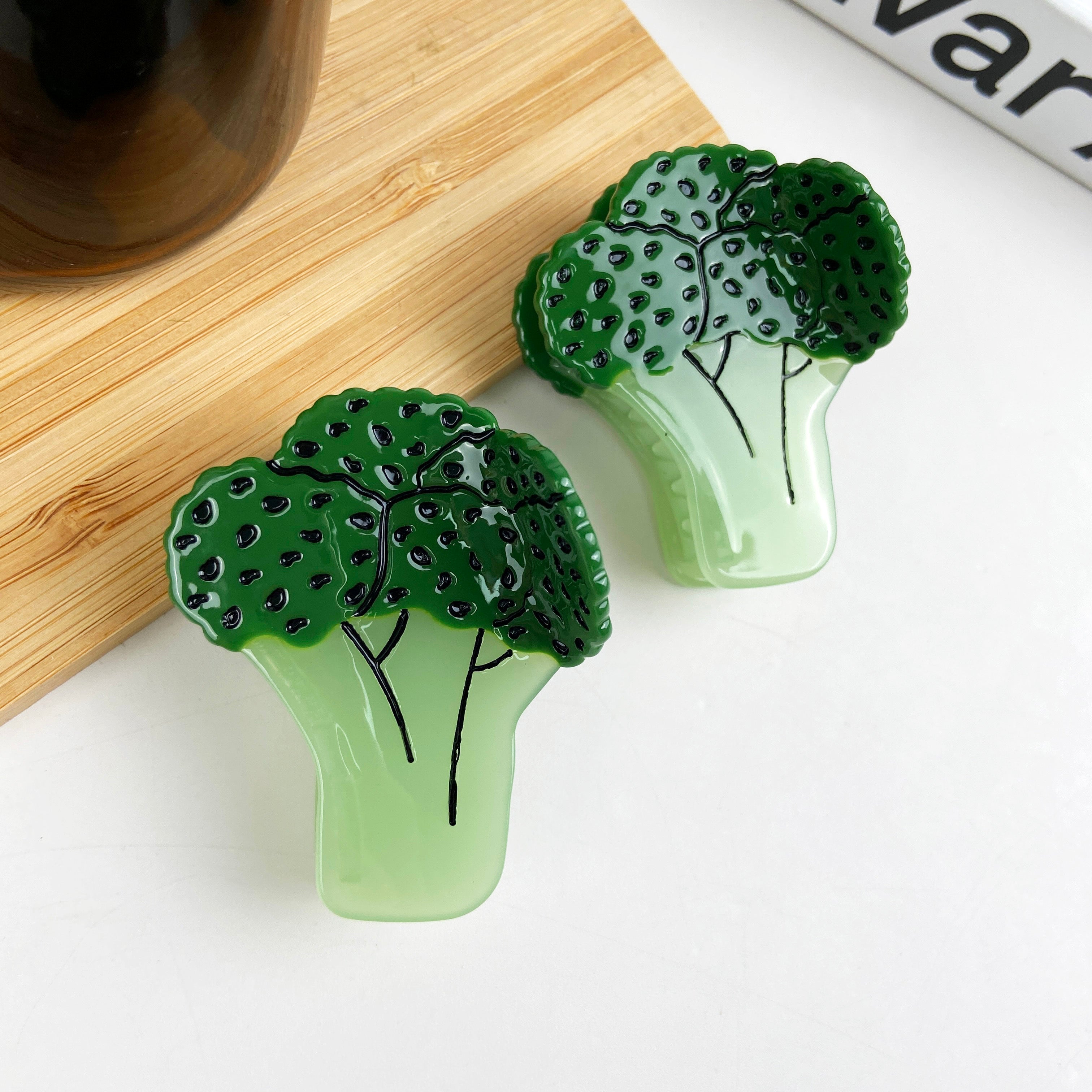Broccoli Claw Clip Vegetable Hair Clips