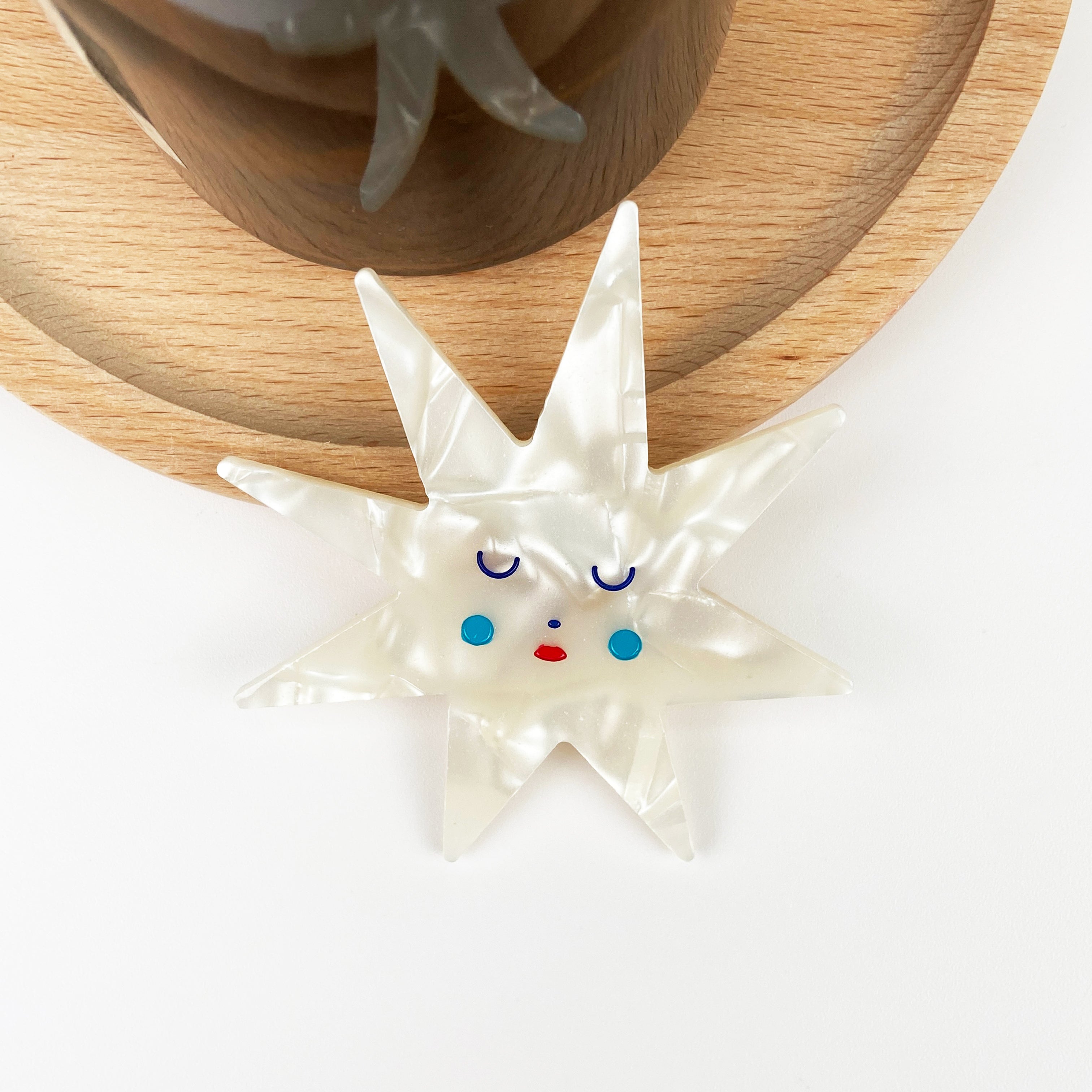 Mysterious Fantasy Crystal Ball Star Mushroom Acetate Duckbill Clip