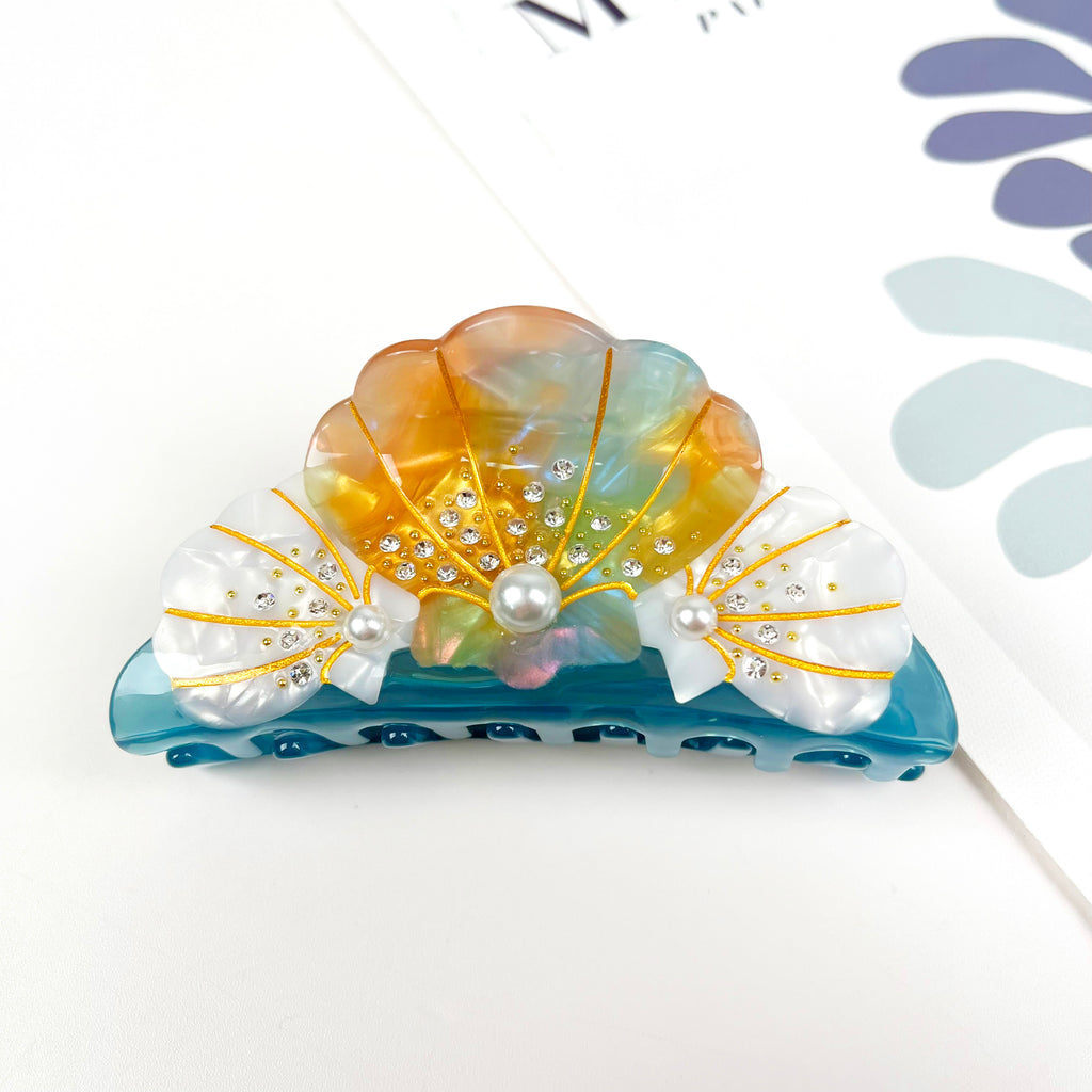 Acetate Pearl Shell Hair Clip Marine Life Series Claw Clips