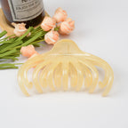 Large Lazy Transparent French Hair Claw Clip