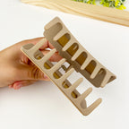 Retro PU simple hair clip for women
