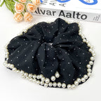 Soft Gypsophila Pearl Hair Tie